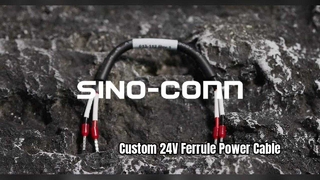 Custom 24V 18AWG Ferrule Power Cable Assembly Solution