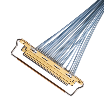 IDC Connector Extra Fine Coaxial Micro Coax Cables KEL SSL20-40SB TO SSL20-40SB