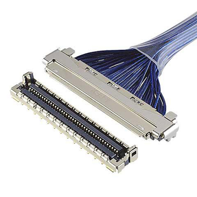Custom 0.4 Mm Pitch I-Pex 20788 20679 30pin 40pin 50pin 60pin Micro Coaxial Connector Emi Shield Lvds Cable