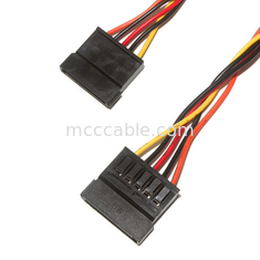 100MM Custom Wire Harness , 5 Pin Sata Power Cable ID Connectors