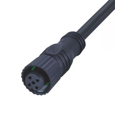 Ip67 Circular Connector , M12 5 Pin Female Connector IEC 61076 2 101 cable
