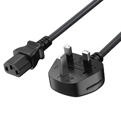 C13 To Uk Plug Power Cord Bs1363 18awg 250v Length Oem / Odm