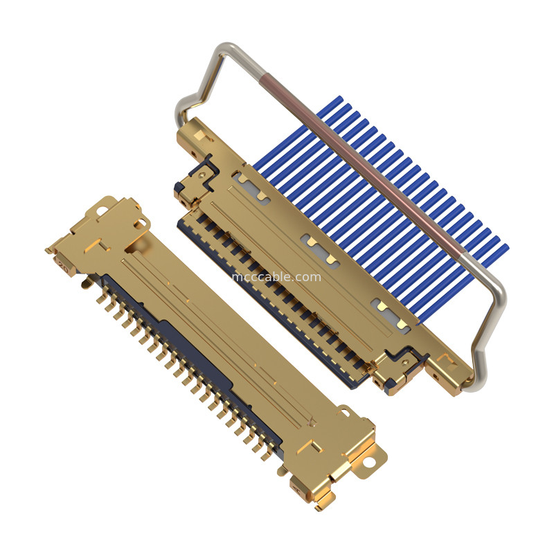 20pin 20453-220T-03 fully-shielded with multi-point grounds to prevent EMI leakage