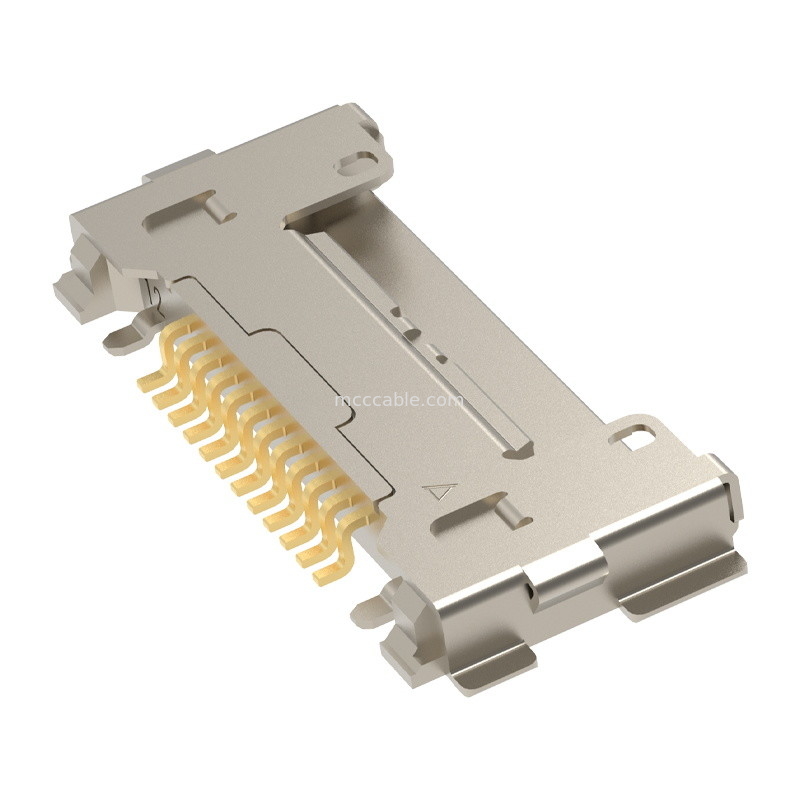 12Pin 20633-212T-01S Plug For Micro Coaxial Cable Assembly 0.4 mm pitch Horizontal mating type