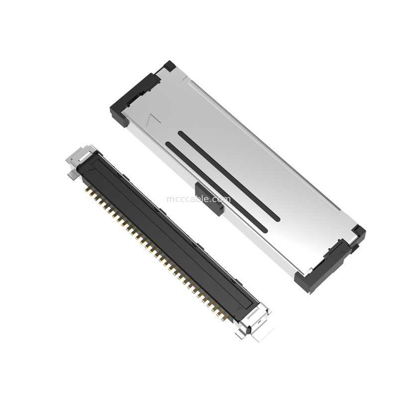20437-030T-01 Horizontal mating type Micro-coaxial connector with mechanical lock 30Pin 40P 50P 0.4 mm pitch
