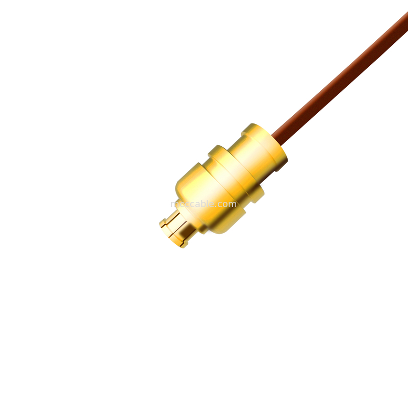 0.047 5G Semi Rigid Coax Cable Sma Male Straight Plug Te 1996771-1 To Smpm Female Jack