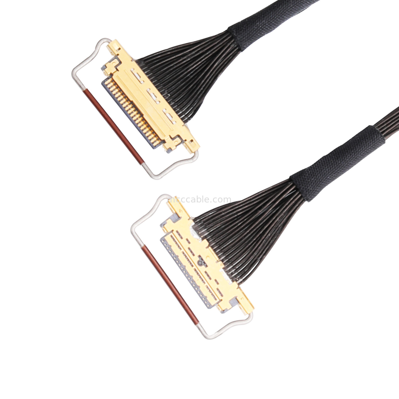 Oem Lvds Cable Assembly 0.5mm Pitch 20453-220t-03 Horizontal mating type micro-coaxial connector