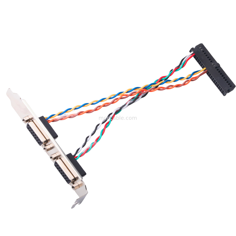 2 Pair Lvds Cable Db15 Connector Female 15 Pin 205205-2 Electrical To 40 Pin