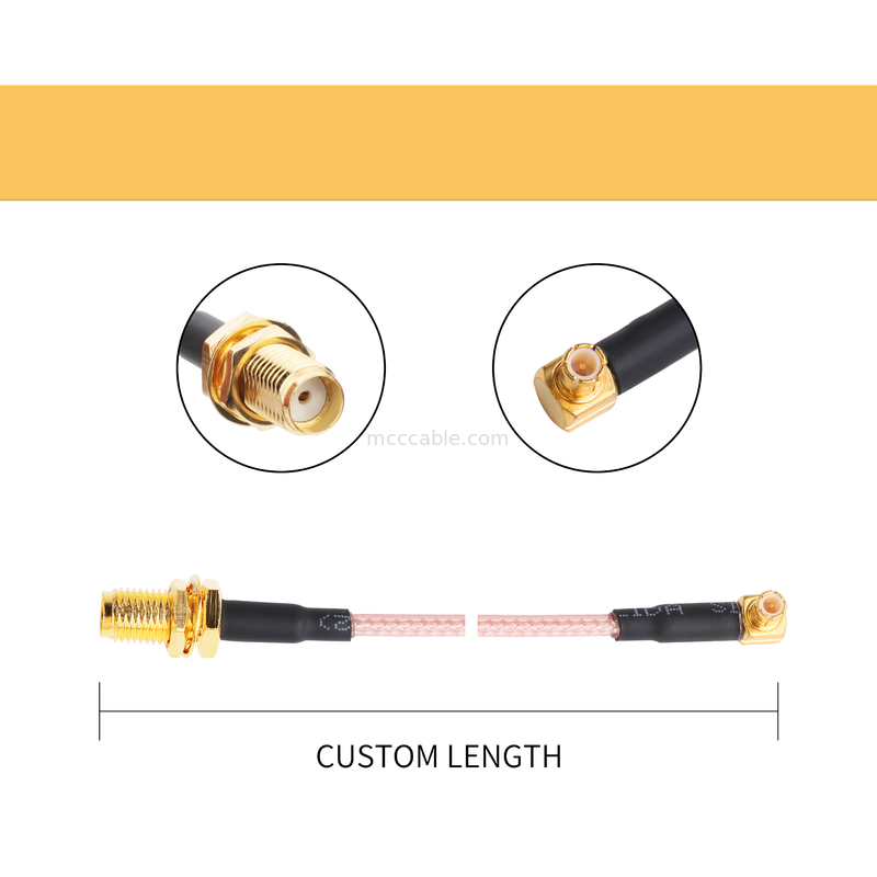 Rg316 Cable Assembly Coaxial Cable To Rf Connector ROHS samtec high speed cable