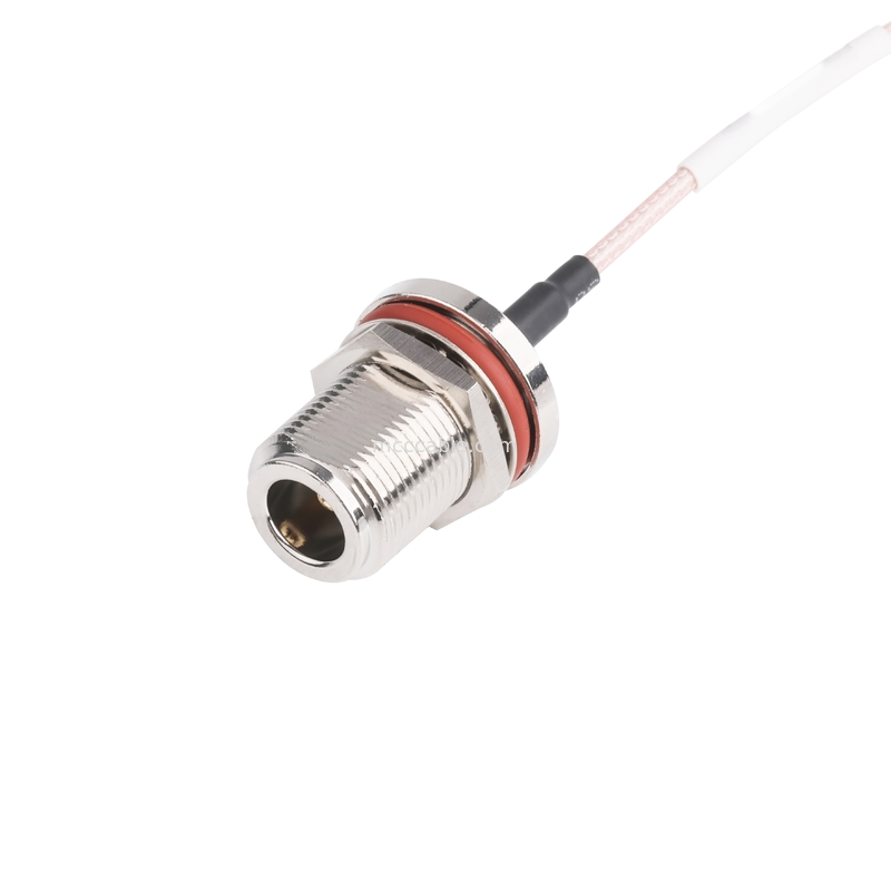 N Type Female Rf Coaxial Connector Mini Straight samtec high speed cable