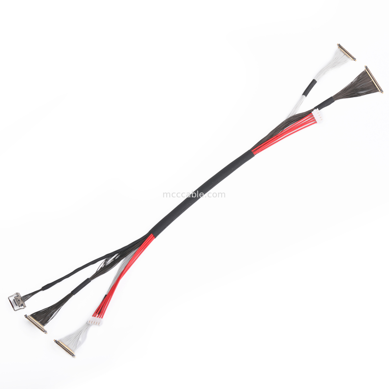 20531 50P Vertical Mating Micro Coaxial Cable 20531-050t-02 0.25mm Right Angle Connector