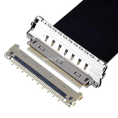 20856-030T-01 0.4mm Pitch 30P Micro Coaxial Cable Assembly cable Mating Direction Horizontal