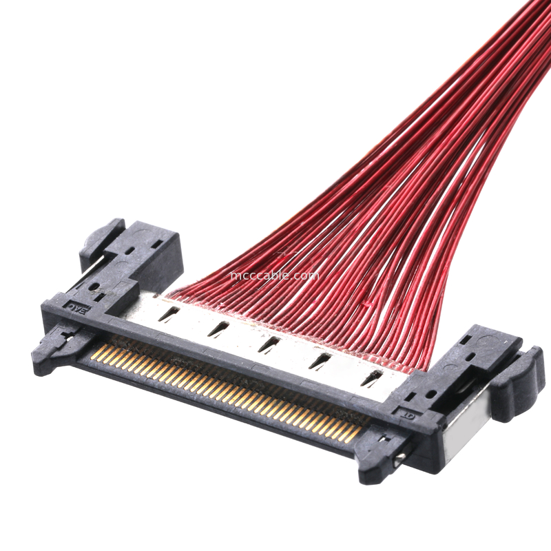 LCD Lvds Cable Assembly JAE FI-RE41CL To FI RE41CL 0.3mm Pitch Molex Wire Harness