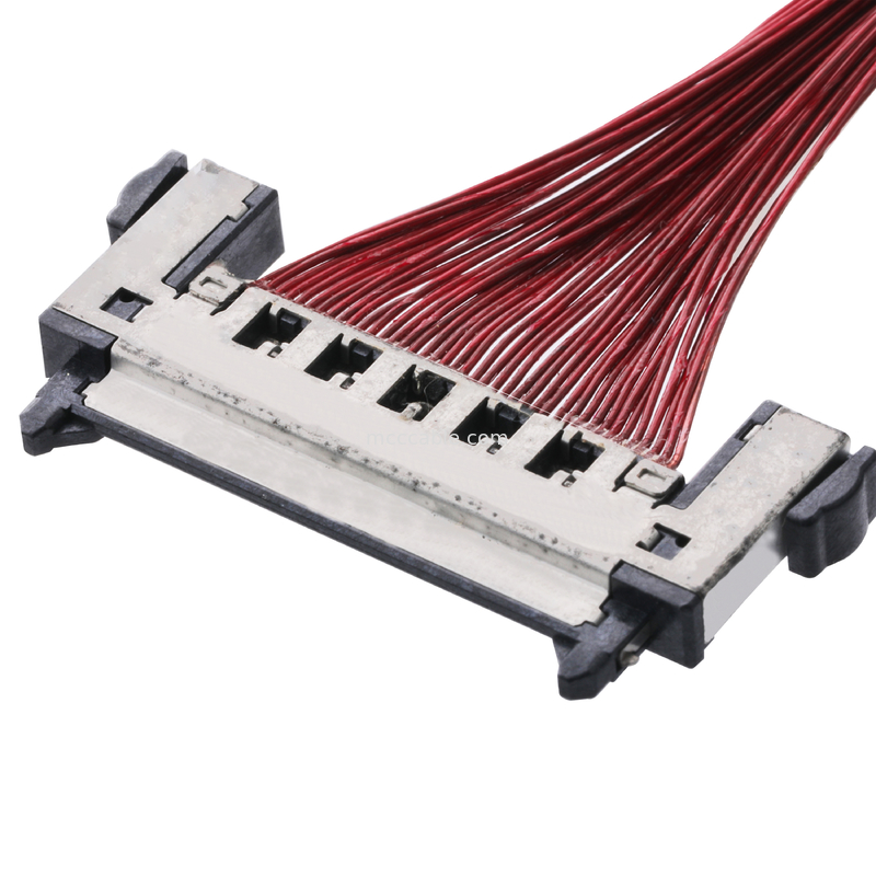 LCD Lvds Cable Assembly JAE FI-RE41CL To FI RE41CL 0.3mm Pitch Molex Wire Harness