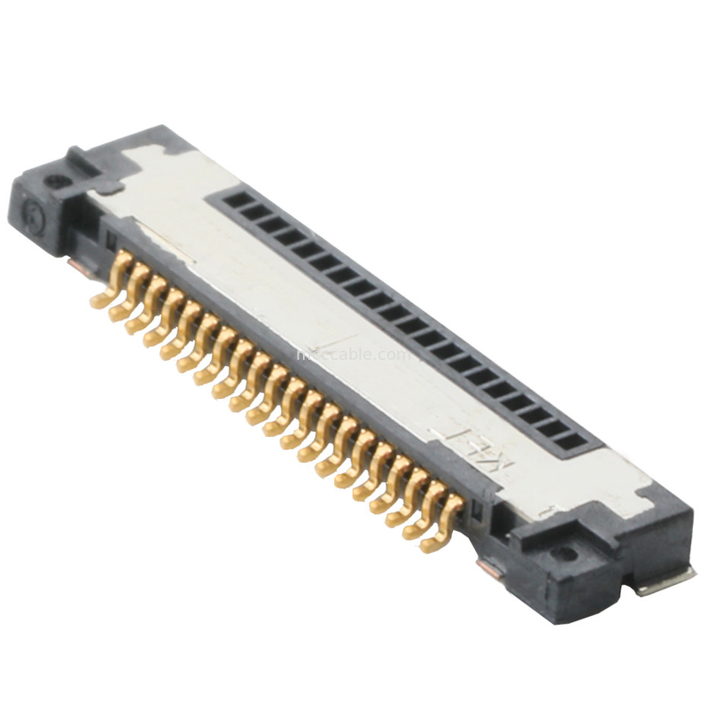 Board Side Micro Coaxial Cable Connector Is Right Angle Type