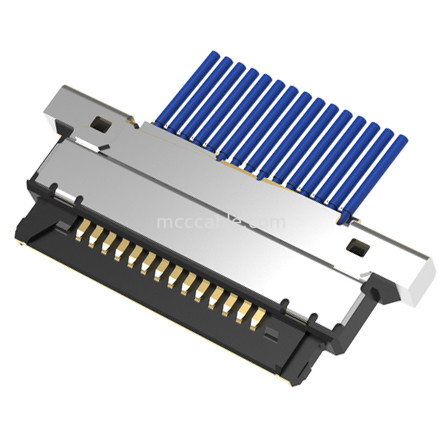 15pin Micro Coaxial Cable Assembly20345-015T-32R 0.4mm pitch Horizontal mating type micro-coaxial connector