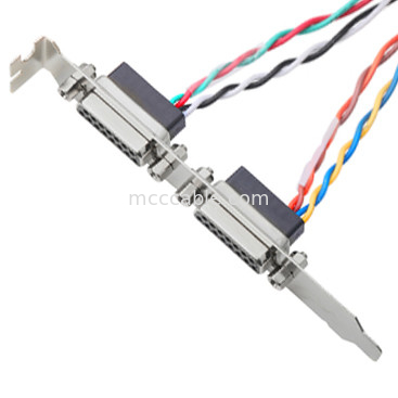 2 Pair Lvds Cable Db15 Connector Female 15 Pin 205205-2 Electrical To 40 Pin