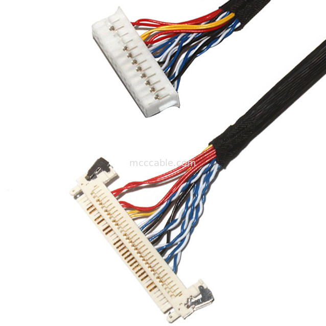 Customize Length 2.0mm Pitch Lvds Cable Assembly 30 Pin  DF11-24DS-2C To FI-X3OHL OEM/ODM
