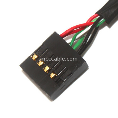 10 Pin 30AWG 2.54mm Pitch Molex Cable Assembly 150mm Length Molex 22-55-2101