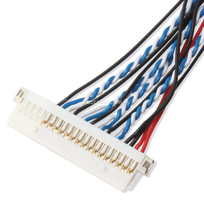 30 Pin Lvds Cable , 30 Pin Lcd Panel Fi X30HL B TO DF19 20S Lvds cable
