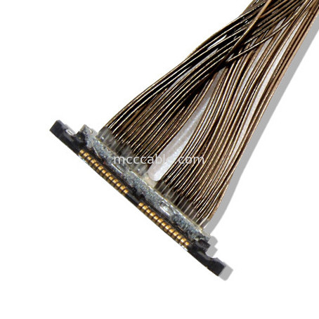 0.3mm Micro Coaxial Cable DF56 26P 0.3SD For Drone Camera connector and mechanical connection