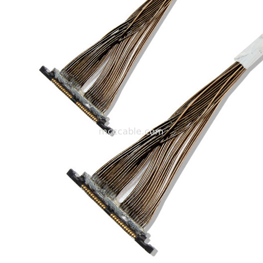 0.3mm Micro Coaxial Cable DF56 26P 0.3SD For Drone Camera connector and mechanical connection