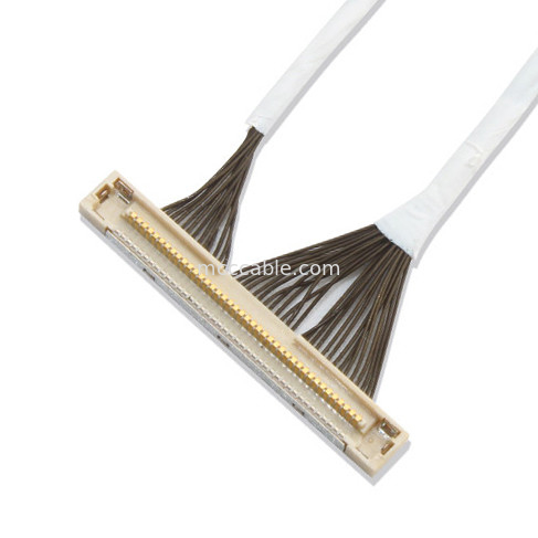 46 AWG 42 AWG Micro Coax Cable DF36 40P 0.4SD 150MM Length lvds display connector