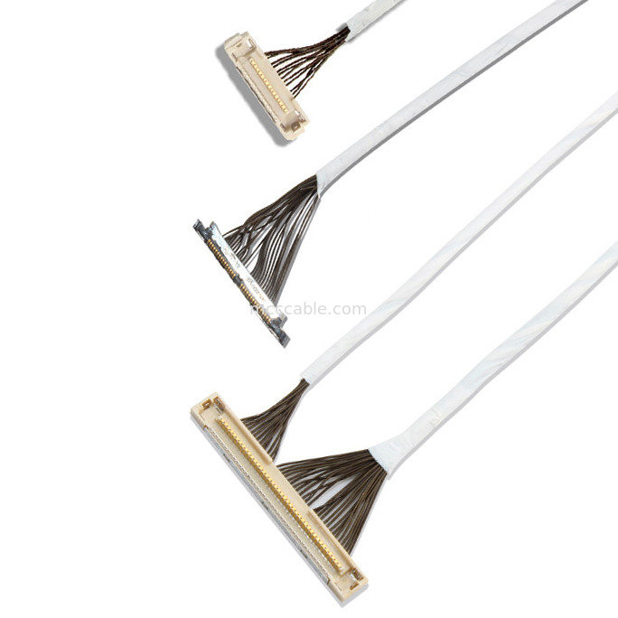 46 AWG 42 AWG Micro Coax Cable DF36 40P 0.4SD 150MM Length lvds display connector