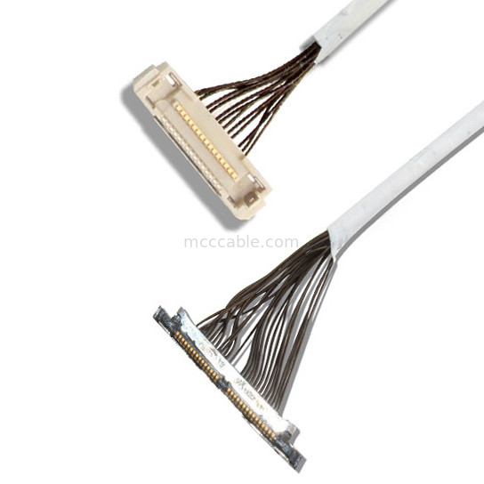 46 AWG 42 AWG Micro Coax Cable DF36 40P 0.4SD 150MM Length lvds display connector