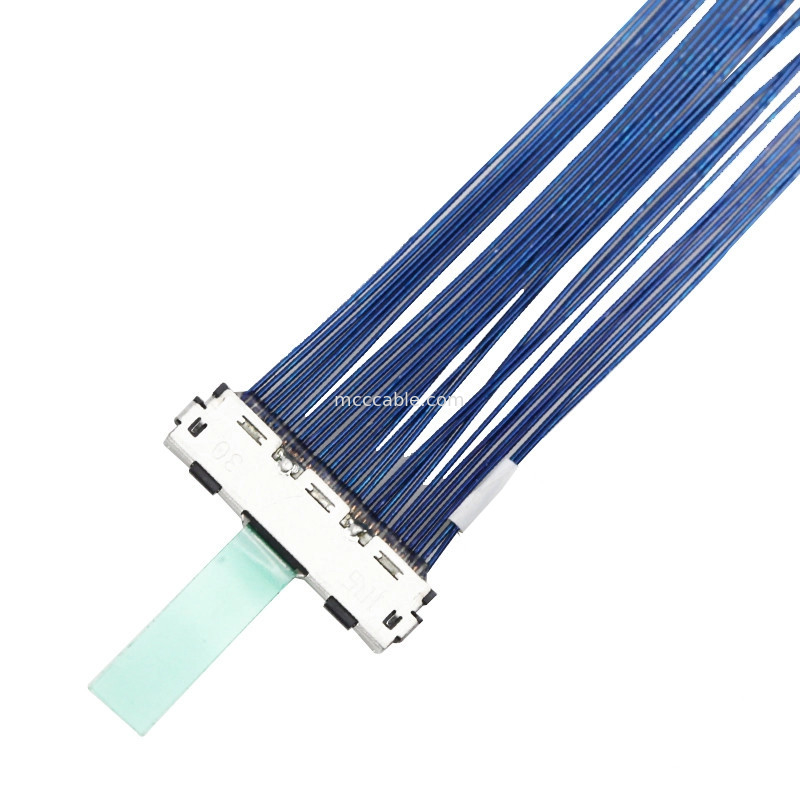 0.5mm Pitch  30P Micro Coaxial Cable Lvds Coaxial Cable DF80D-30P-0.5SD