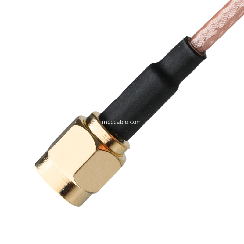 Oem / Odm Rg316 Cable Connector Sma Female Bulkhead Jack To Male Straight Plug