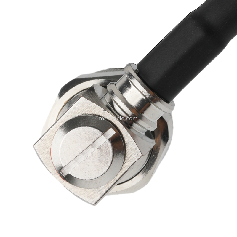 RF Connector Lmr-240 Low Loss Rf Cable Black Sma Male Straight Plug To N Male Plug Right Angle Plug