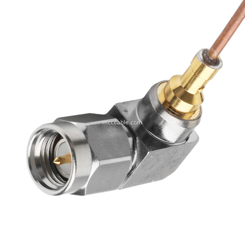 Vita  67 Smpm Straight Semi Rigid Coaxial Cable Jack To Ra Sma Plug Right Angle Plug Connector Sro47