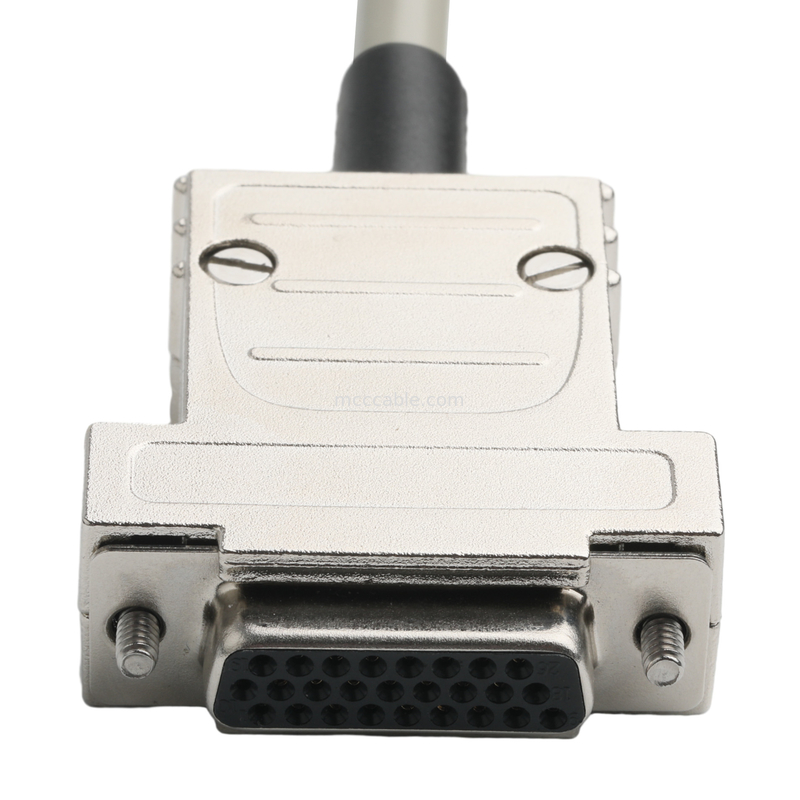 Hd D-Sub To Mdr Plug Connector Cabel 14p*28 Awg Od 7.0mm Beige Pvc Jack