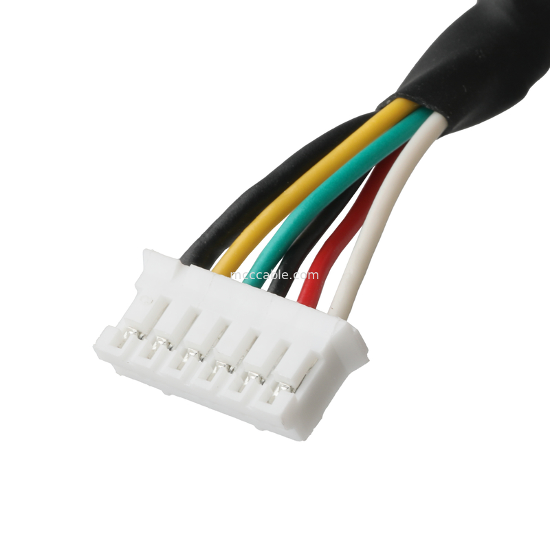 ROHS Cable Waterproof Connector M20 Male To JST PHR-6 Wire UL2464 24AWGX5C OEM / ODM