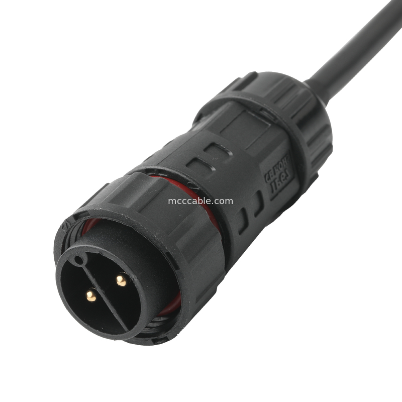 ROHS Cable Waterproof Connector M20 Male To JST PHR-6 Wire UL2464 24AWGX5C OEM / ODM