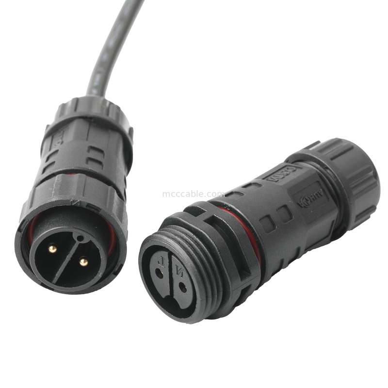 ROHS Cable Waterproof Connector M20 Male To JST PHR-6 Wire UL2464 24AWGX5C OEM / ODM