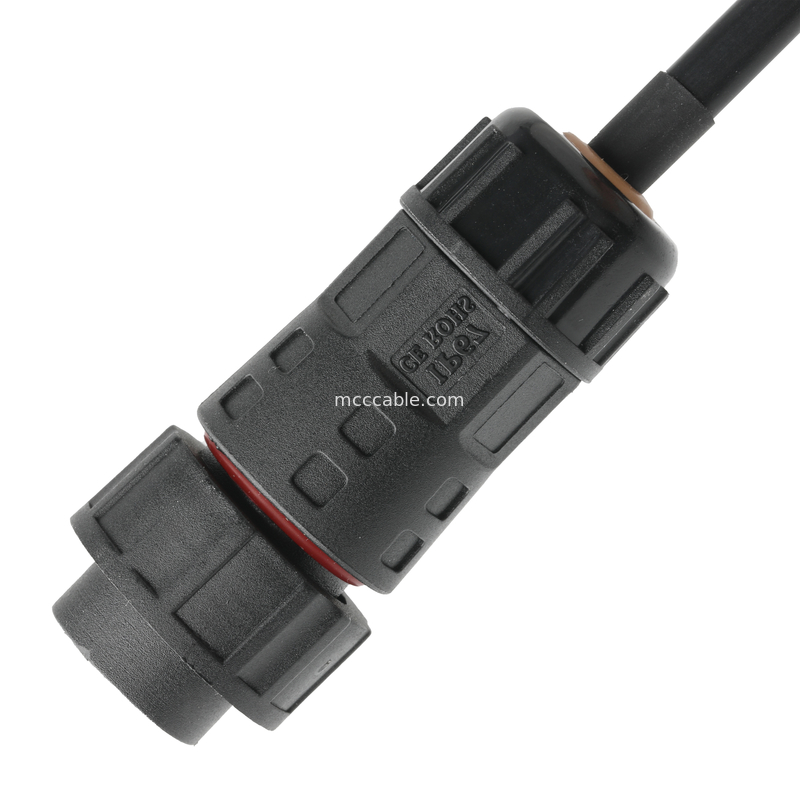 ROHS Cable Waterproof Connector M20 Male To JST PHR-6 Wire UL2464 24AWGX5C OEM / ODM