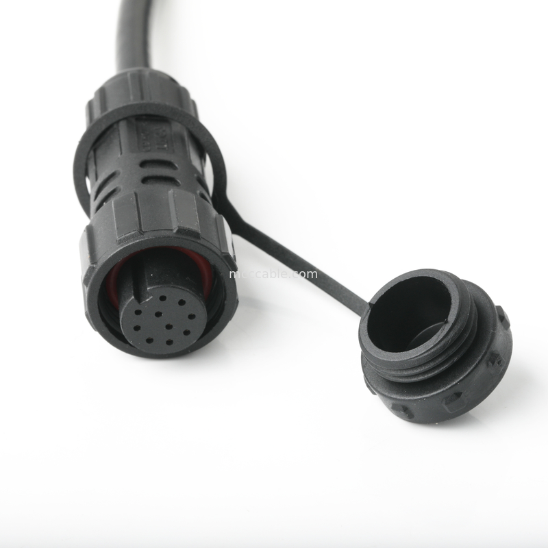 IP67 Waterproof Connector M16 Female To SH1.0 9P UL 2464 28AWG*4PR+AEB Cable ROHS