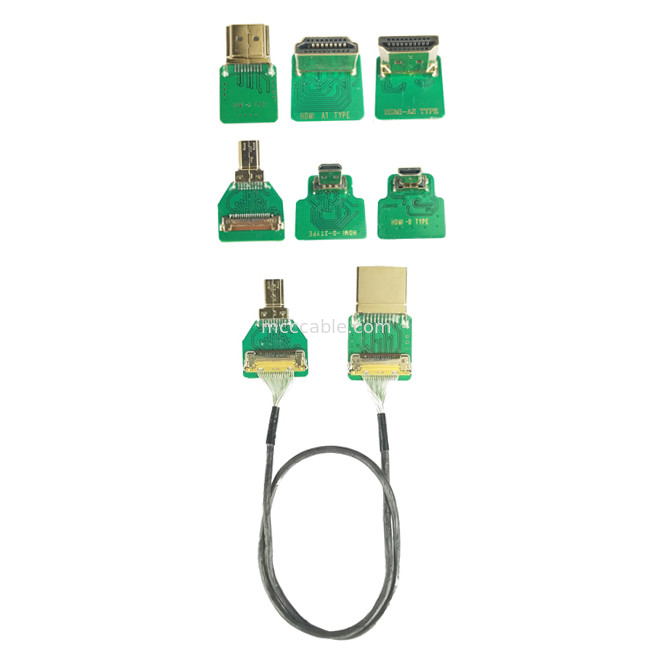 Connector Adapters 20525-020E-02  To Type Hdmi Cable Adapter Hdmi Straight Head Hdmi-A  pitch 0.4mm