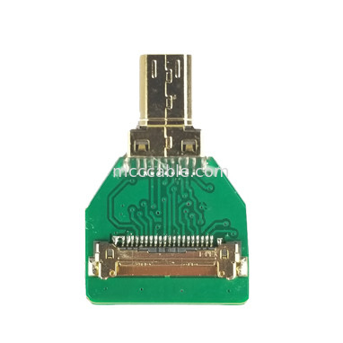MIPI Connector Adapters OEM ODM HDMI Cable Adapter Micro Straight Head HDMI-D-180° To  20454-220-02 20455 20453