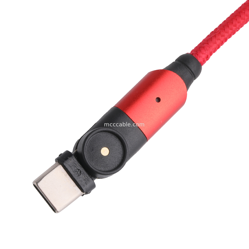 180 Degree Rotation Usb 3.0 Type A To Type C Cable 1.5m Aluminum Shell Charging