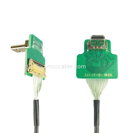 Micro HDMI Straight Head 20454-220-02 20455 20453 Micro HDMI-D-2 To  OEM / ODM