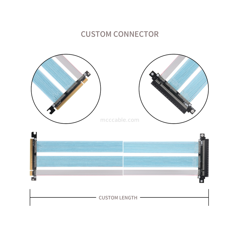 PCB Extremely Fine Coaxial Cable PCIE Graphics Computer Graphics Card Extension Adaptor Cable