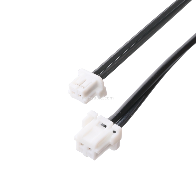 DC Plug 2.1*5.5mm Solder Type PVC Appearance molding 90 angle to  White Housing 2P MOLEX F