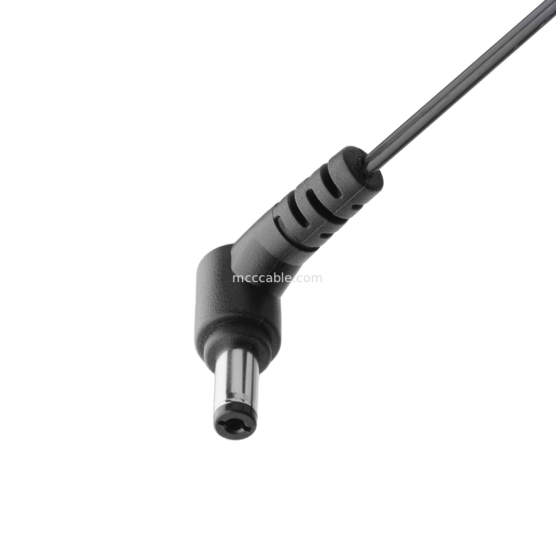 DC Plug 2.1*5.5mm Solder Type PVC Appearance molding 90 angle to  White Housing 2P MOLEX F