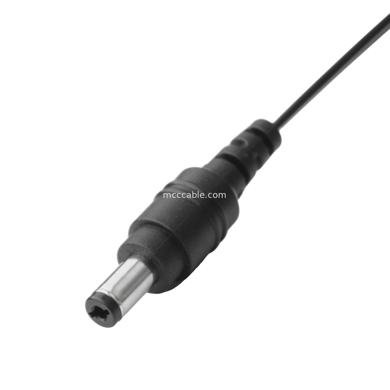 DC Plug 2.1*5.5mm Solder Type PVC Appearance Molding To TE Blue Housing 2P Female Cable Connector