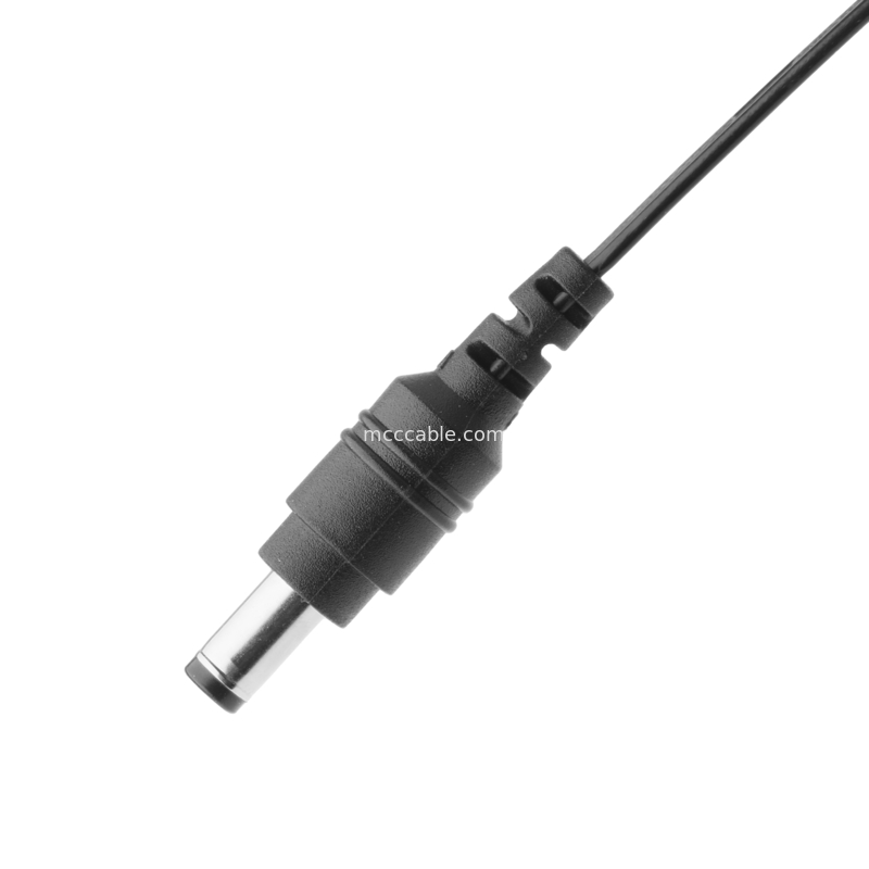 DC Plug 2.1*5.5mm Solder Type PVC Appearance Molding To TE Blue Housing 2P Female Cable Connector