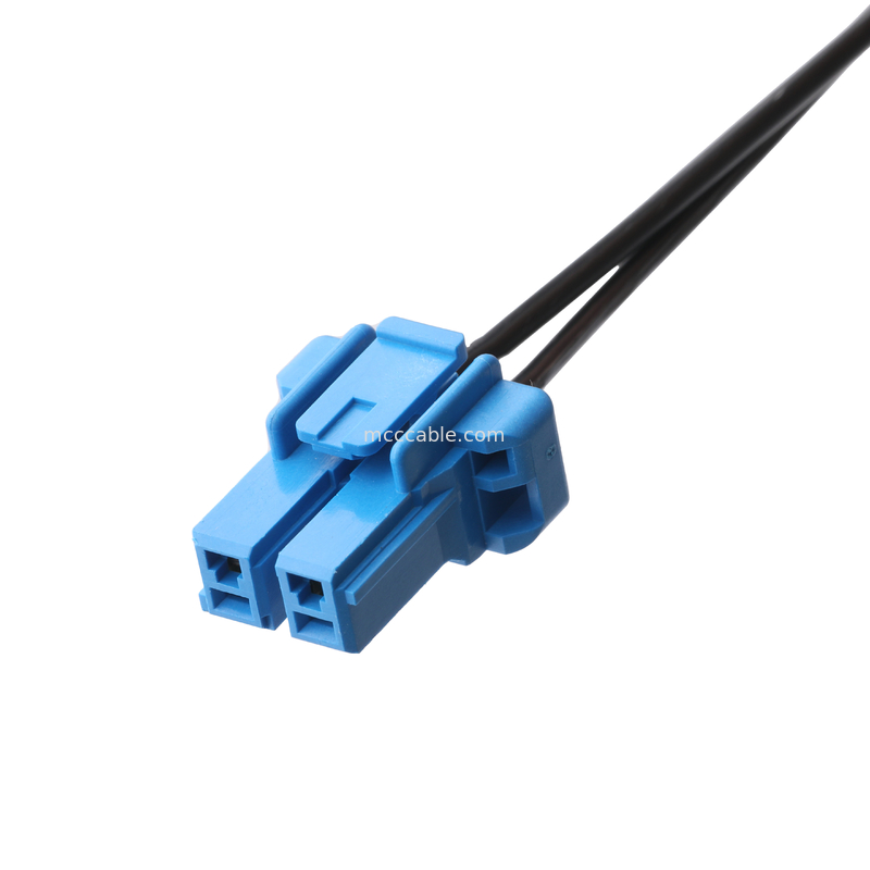 DC Plug 2.1*5.5mm Solder Type PVC Appearance Molding To TE Blue Housing 2P Female Cable Connector
