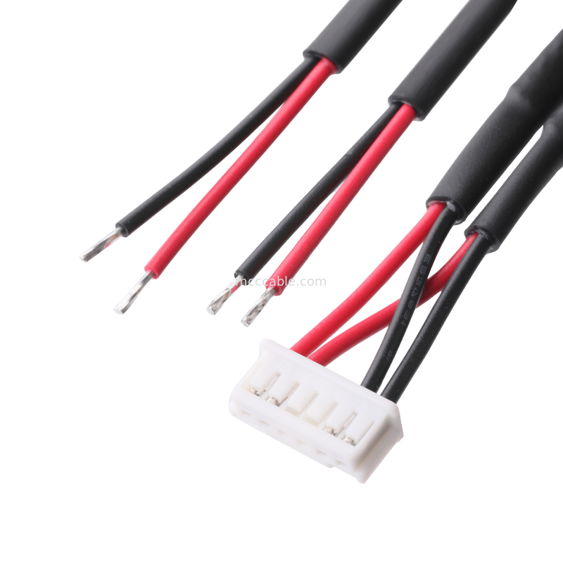 MOLEX 5023510600 PITCH 2.0mm 6P Housing to tin*4Pcs UL1007 80C 300V 22AWG Color Wre Diagram PVC ROHS